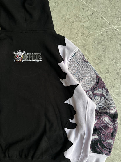 Luffy One Piece Ripped Hoodie XXL