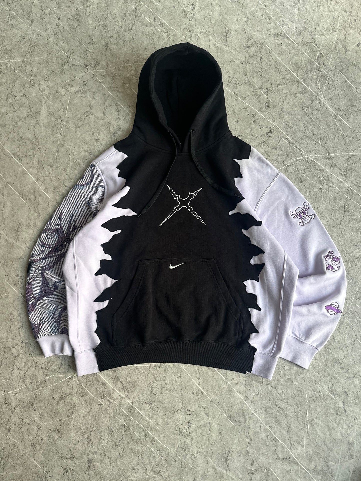 Luffy One Piece Ripped Hoodie XXL