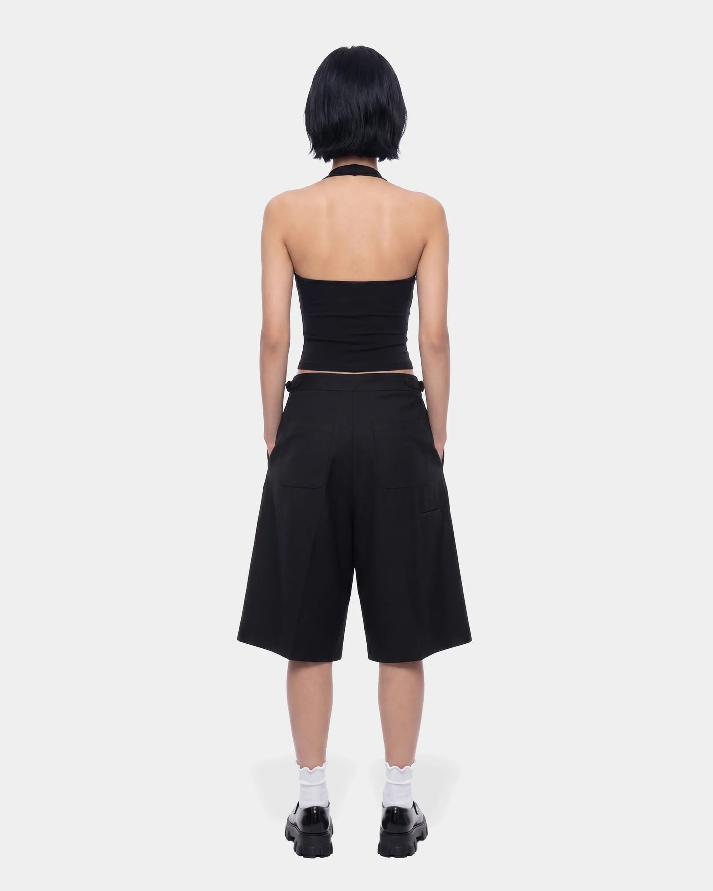 Pleated Trousser Baggy Short