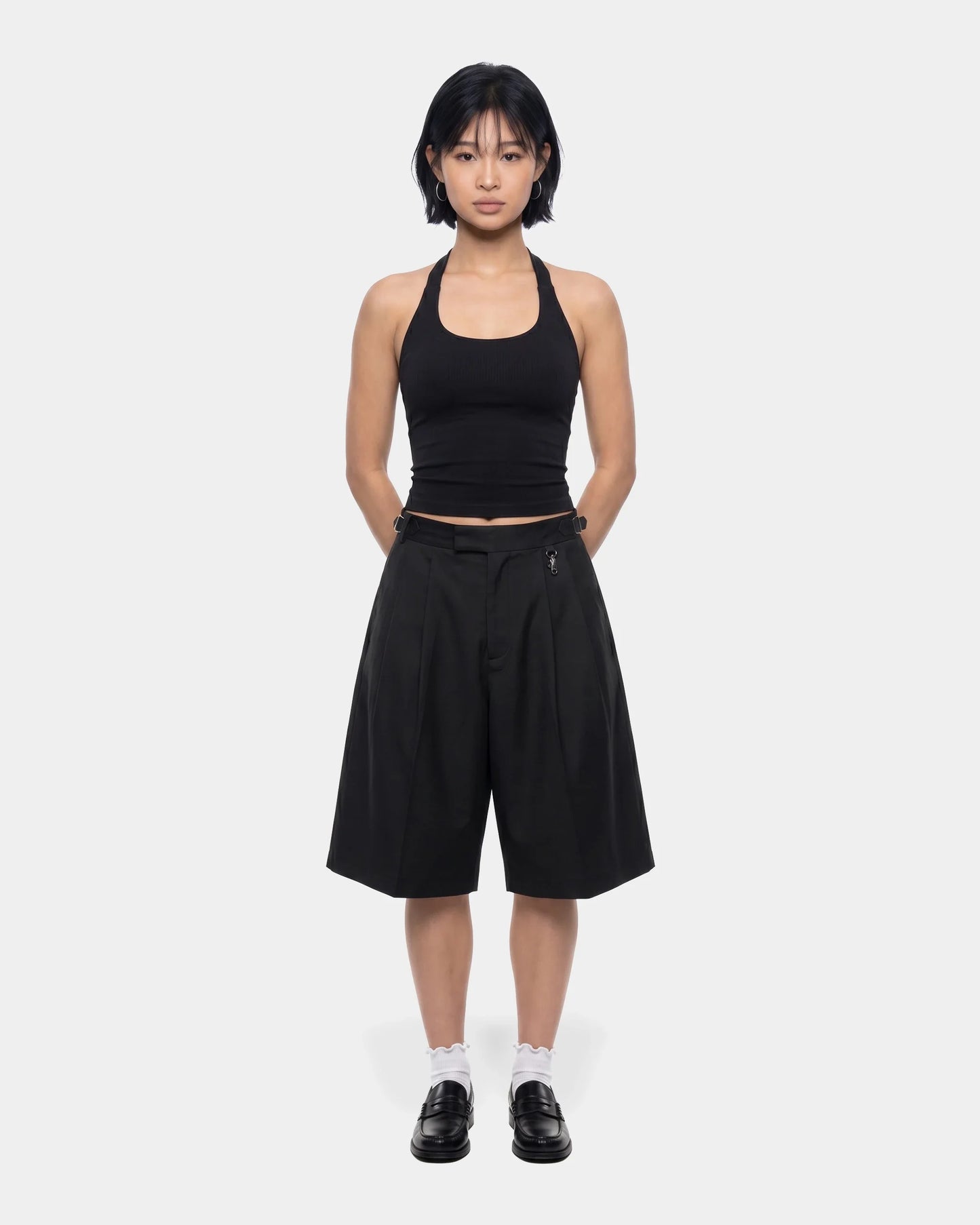 Pleated Trousser Baggy Short