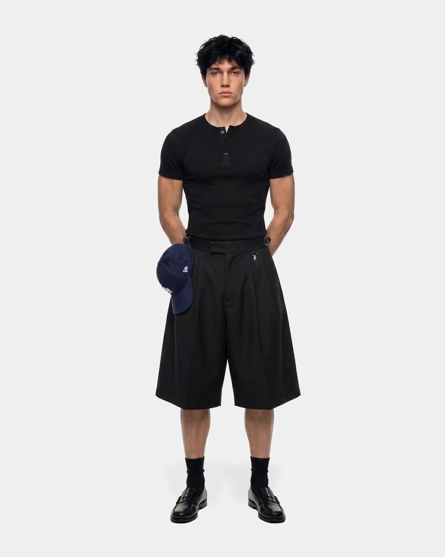 Pleated Trousser Baggy Short